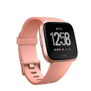 LIKE NEW Fitbit Versa Fitness Smartwatch - Peach/R